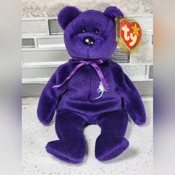 The Real 1st Edition Extremely Rare 'Princess' (Diana) Beanie Baby - 1997